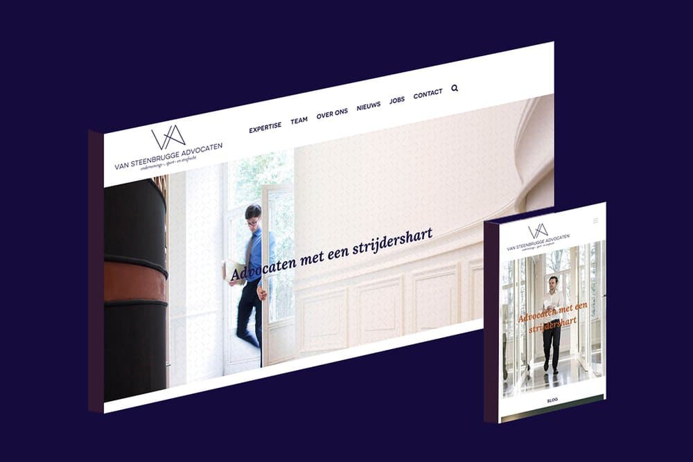 Van Steenbrugge Advocaten website